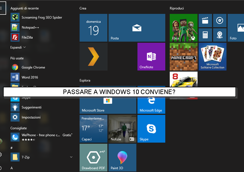 Passare a Windows 10 conviene
