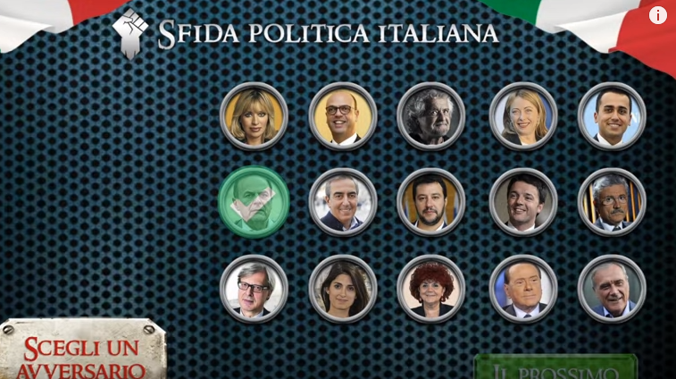 SFIDA POLITICA ITALIANA - il nuovo gioco mobile su Android e iOS
